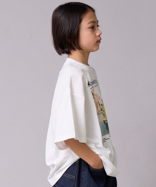 PAIRMANON STREET（ペアマノンストリート）の「【綿100%】フォト ロゴ グラフィック 半袖 T【PAIRMANON STREET】（Tシャツ/カットソー・キッズ・ホワイト系その他/パープル/イエロー/ブラック/オフホワイト/グレー/ブラック系その他・160/100/150/140/120/110/90/130）」の8枚目の写真