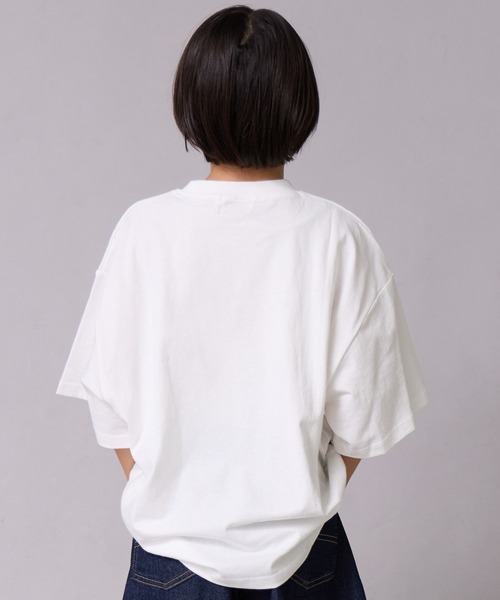 PAIRMANON STREET（ペアマノンストリート）の「【綿100%】フォト ロゴ グラフィック 半袖 T【PAIRMANON STREET】（Tシャツ/カットソー・キッズ・ホワイト系その他/パープル/イエロー/ブラック/オフホワイト/グレー/ブラック系その他・160/100/150/140/120/110/90/130）」の9枚目の写真