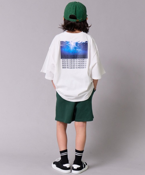 PAIRMANON STREET（ペアマノンストリート）の「【綿100%】フォト ロゴ グラフィック 半袖 T【PAIRMANON STREET】（Tシャツ/カットソー・キッズ・ホワイト系その他/パープル/イエロー/ブラック/オフホワイト/グレー/ブラック系その他・160/100/150/140/120/110/90/130）」の13枚目の写真