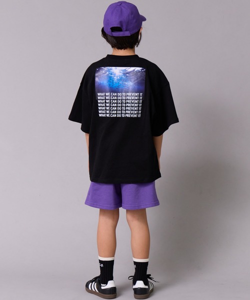 PAIRMANON STREET（ペアマノンストリート）の「【綿100%】フォト ロゴ グラフィック 半袖 T【PAIRMANON STREET】（Tシャツ/カットソー・キッズ・ホワイト系その他/パープル/イエロー/ブラック/オフホワイト/グレー/ブラック系その他・160/100/150/140/120/110/90/130）」の19枚目の写真