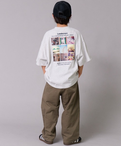 PAIRMANON STREET（ペアマノンストリート）の「【綿100%】フォト ロゴ グラフィック 半袖 T【PAIRMANON STREET】（Tシャツ/カットソー・キッズ・ホワイト系その他/パープル/イエロー/ブラック/オフホワイト/グレー/ブラック系その他・160/100/150/140/120/110/90/130）」の22枚目の写真