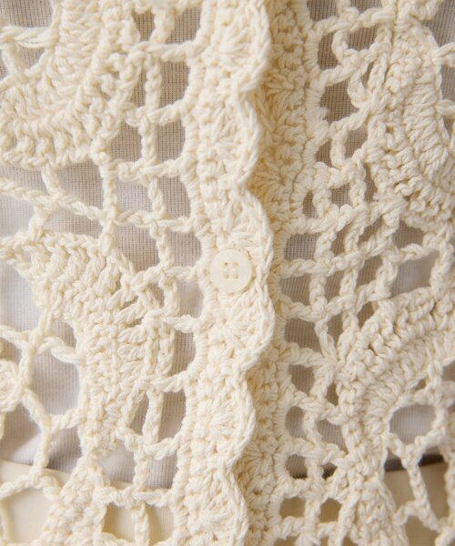 THE PAUSE（ザ ポーズ）の「【THE PAUSE】クロシェニットカーディガン（カーディガン/ボレロ・レディース・ブラウン/アイボリー・FREE）」の17枚目の写真