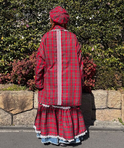 CIAOPANIC(チャオパニック)の「【I’m×CIAOPANIC】レトロタイムスリップキャスケット(キャップ・レディース・イエロー/レッド・ONE SIZE)」の19枚目の写真