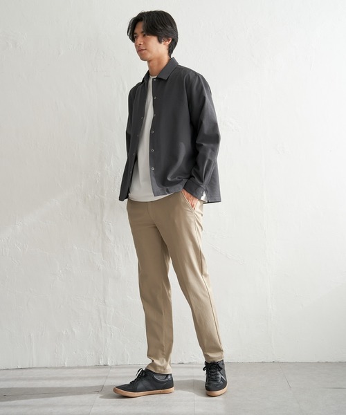 ikka(イッカ)の「【雑誌MonoMax5月号掲載】イージケアサッカースナップシャウター「小泉孝太郎さん着用モデル」(ブルゾン・メンズ・ブルー/ベージュ/グレー/ネイビー・M/L/XL/S)」の10枚目の写真