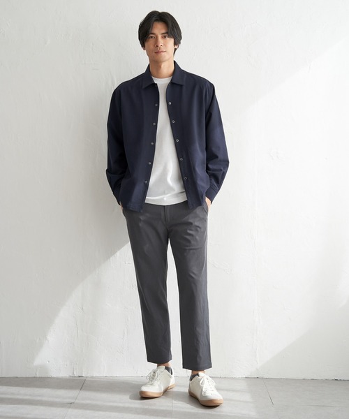 ikka(イッカ)の「【雑誌MonoMax5月号掲載】イージケアサッカースナップシャウター「小泉孝太郎さん着用モデル」(ブルゾン・メンズ・ブルー/ベージュ/グレー/ネイビー・M/L/XL/S)」の13枚目の写真