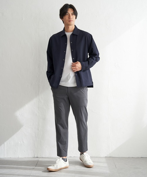 ikka(イッカ)の「【雑誌MonoMax5月号掲載】イージケアサッカースナップシャウター「小泉孝太郎さん着用モデル」(ブルゾン・メンズ・ブルー/ベージュ/グレー/ネイビー・M/L/XL/S)」の14枚目の写真