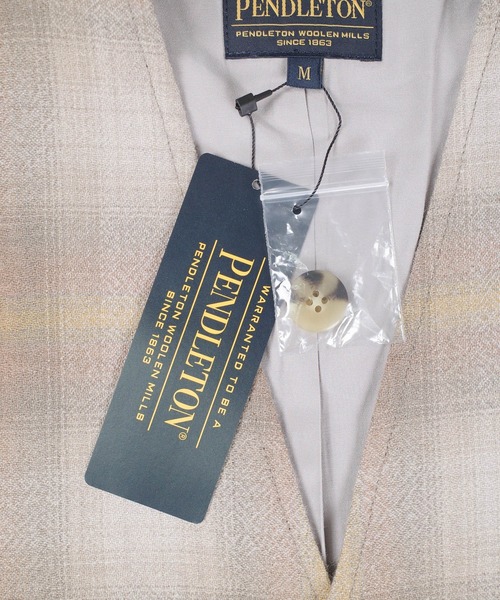 PENDLETON（ペンドルトン）の「【SE1】【PENDLETON/ペンドルトン】 4475-7003 COLLARLESS TOPSTAR JACKET（ノーカラージャケット・メンズ・Beige・M/L）」の16枚目の写真