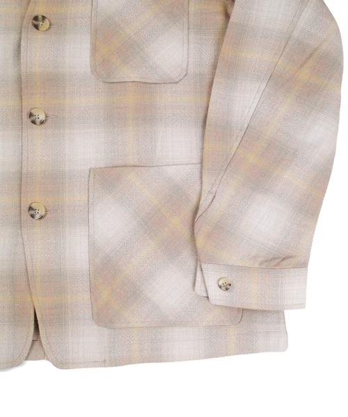 PENDLETON（ペンドルトン）の「【SE1】【PENDLETON/ペンドルトン】 4475-7003 COLLARLESS TOPSTAR JACKET（ノーカラージャケット・メンズ・Beige・M/L）」の3枚目の写真