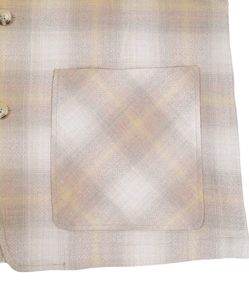 PENDLETON（ペンドルトン）の「【SE1】【PENDLETON/ペンドルトン】 4475-7003 COLLARLESS TOPSTAR JACKET（ノーカラージャケット・メンズ・Beige・M/L）」の6枚目の写真