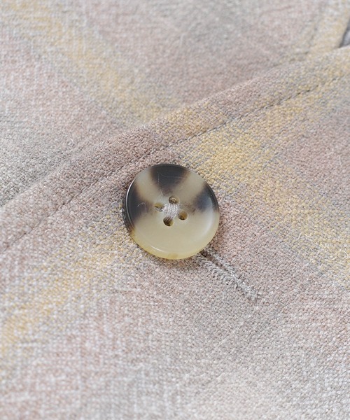 PENDLETON（ペンドルトン）の「【SE1】【PENDLETON/ペンドルトン】 4475-7003 COLLARLESS TOPSTAR JACKET（ノーカラージャケット・メンズ・Beige・M/L）」の8枚目の写真