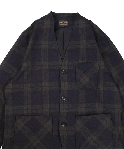 PENDLETON(ペンドルトン)の「【SE1】【PENDLETON/ペンドルトン】 4475-7003 COLLARLESS TOPSTAR JACKET(ノーカラージャケット・メンズ・Beige・M/L)」の18枚目の写真