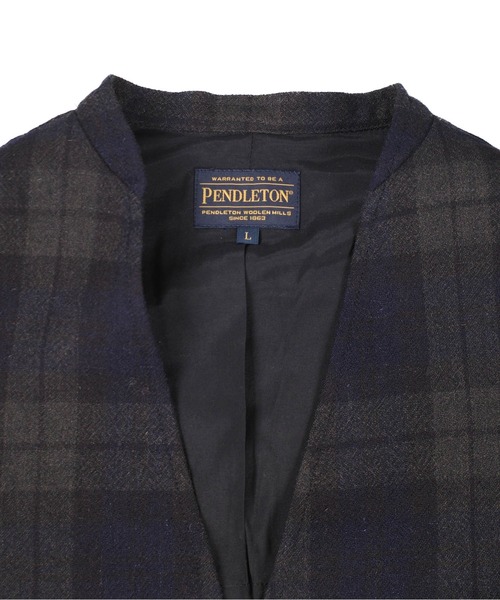 PENDLETON(ペンドルトン)の「【SE1】【PENDLETON/ペンドルトン】 4475-7003 COLLARLESS TOPSTAR JACKET(ノーカラージャケット・メンズ・Beige・M/L)」の19枚目の写真