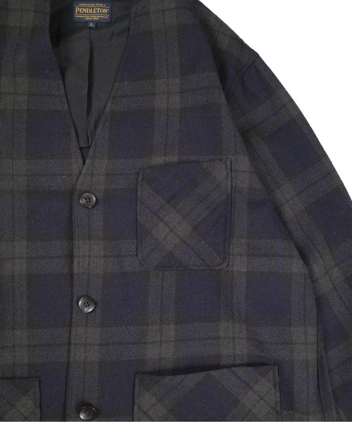 PENDLETON(ペンドルトン)の「【SE1】【PENDLETON/ペンドルトン】 4475-7003 COLLARLESS TOPSTAR JACKET(ノーカラージャケット・メンズ・Beige・M/L)」の20枚目の写真