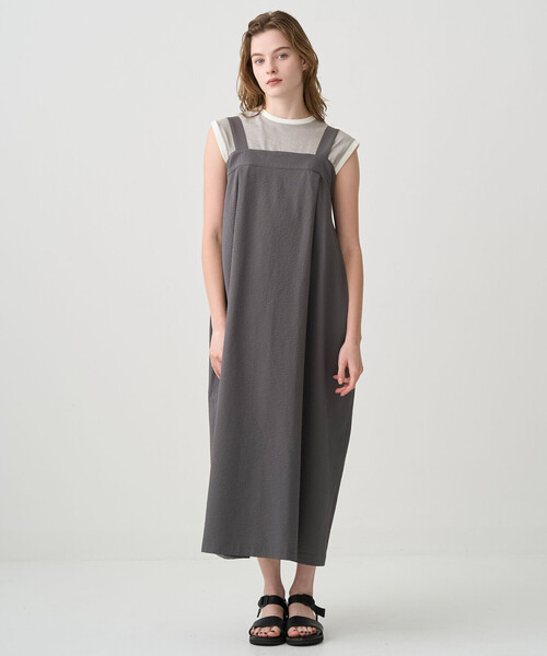 ORCIVAL(オーシバル)の「ORCIVAL | サッカー アジャストワンピース WOMEN(ワンピース・レディース・ブルー系その他5/グレー系その他・1)」の18枚目の写真