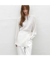LAYERED WARP SKIRT BLOUSE (BL-4392)