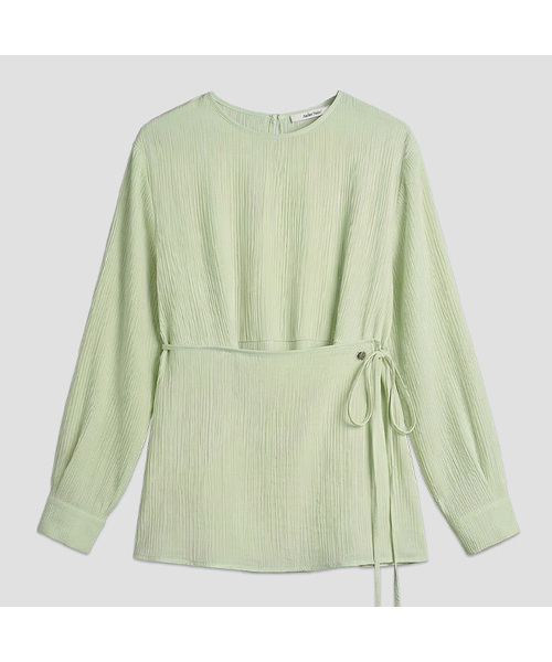 セール】LAYERED WARP SKIRT BLOUSE (BL-4392)（シャツ/ブラウス
