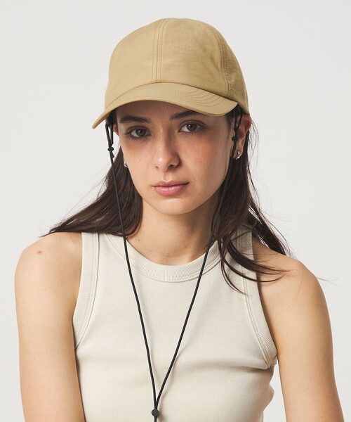 green label relaxing(グリーンレーベルリラクシング)の「【WEB限定】2WAY シェードキャップ / 帽子 UVカット(キャップ・レディース・ベージュ/ブラック・FREE)」の4枚目の写真