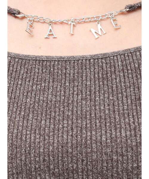EATME(イートミー)の「デコルテチャームコンパクトリブTOP(Tシャツ/カットソー・レディース・アイボリー/ブルー/グレー・FREE)」の20枚目の写真