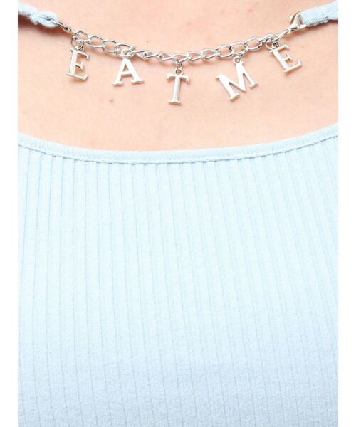 EATME(イートミー)の「デコルテチャームコンパクトリブTOP(Tシャツ/カットソー・レディース・アイボリー/ブルー/グレー・FREE)」の21枚目の写真