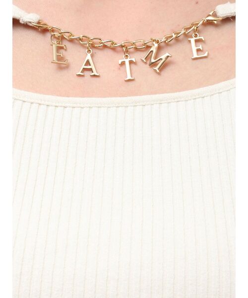EATME(イートミー)の「デコルテチャームコンパクトリブTOP(Tシャツ/カットソー・レディース・アイボリー/ブルー/グレー・FREE)」の22枚目の写真