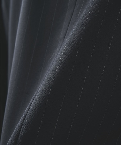 KHOKI(コッキ)の「【KHOKI/コッキ】Leather-Patch No-Collar Jacket(テーラードジャケット・メンズ・グレー/ブラック・3/2)」の10枚目の写真