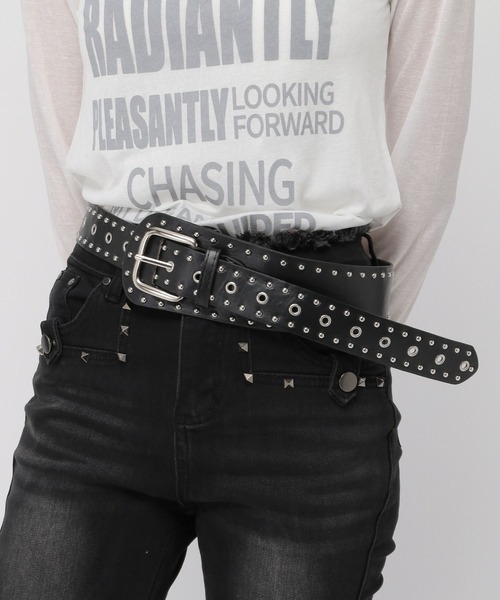 3.3 Field Trip (3.3フィールドトリップ)の「3.3 Field Trip/スタッズウエストベルト(ベルト・レディース・ブラック・FREE)」の5枚目の写真