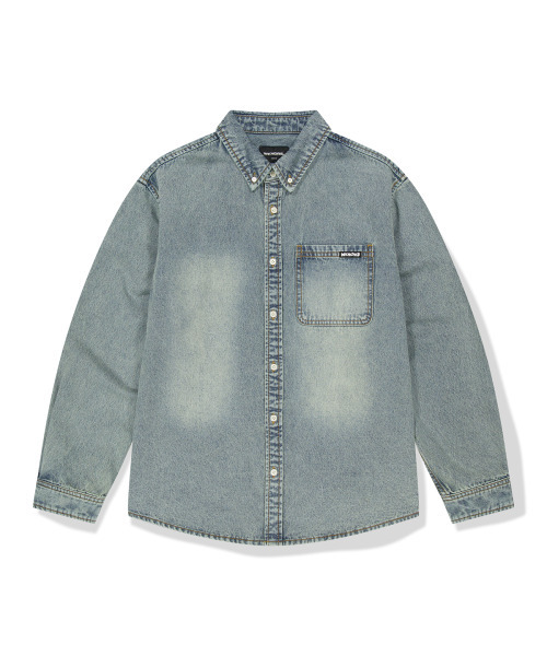 WKNDRS(ウィーキャンドース)の「VINTAGE WASHED SHIRT (DENIM)(シャツ/ブラウス・レディース・その他・MEDIUM/LARGE/X-LARGE)」の1枚目の写真