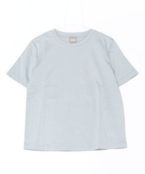 Max Mara(マックスマーラ)の「【S】【it】【MM By Max Mara】ワンポイント刺繍T(Tシャツ/カットソー・レディース・グレー/ホワイト・SMALL)」の2枚目の写真