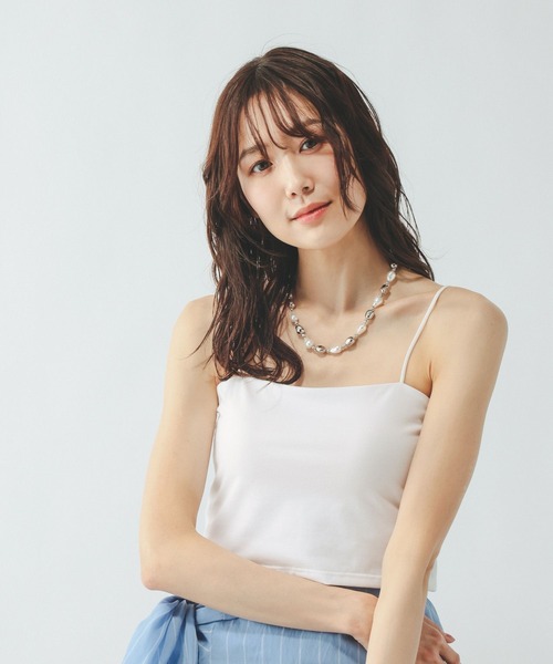 GLOBAL WORK(グローバルワーク)の「Fffit エフィット/カップ付きキャミショート/625138(キャミソール・レディース・ダークブラウン/オフホワイト/ブラック・X-LARGE/LARGE/SMALL/MEDIUM)」の19枚目の写真