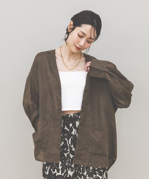 GLOBAL WORK(グローバルワーク)の「Fffit エフィット/カップ付きキャミショート/625138(キャミソール・レディース・ダークブラウン/オフホワイト/ブラック・X-LARGE/LARGE/SMALL/MEDIUM)」の12枚目の写真