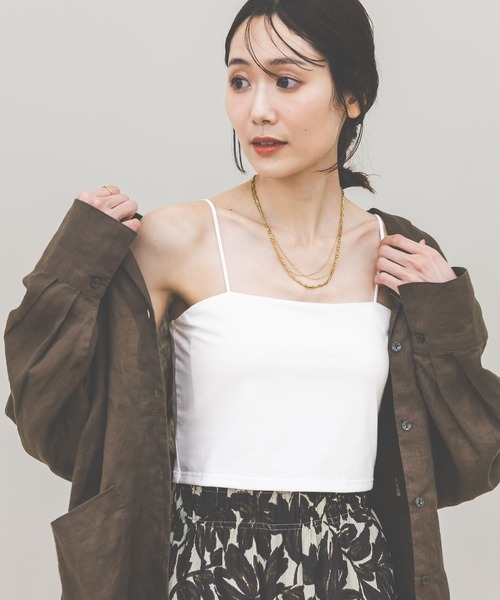 GLOBAL WORK(グローバルワーク)の「Fffit エフィット/カップ付きキャミショート/625138(キャミソール・レディース・ダークブラウン/オフホワイト/ブラック・X-LARGE/LARGE/SMALL/MEDIUM)」の14枚目の写真