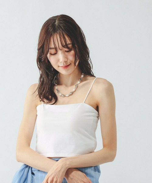 GLOBAL WORK(グローバルワーク)の「Fffit エフィット/カップ付きキャミショート/625138(キャミソール・レディース・ダークブラウン/オフホワイト/ブラック・X-LARGE/LARGE/SMALL/MEDIUM)」の17枚目の写真