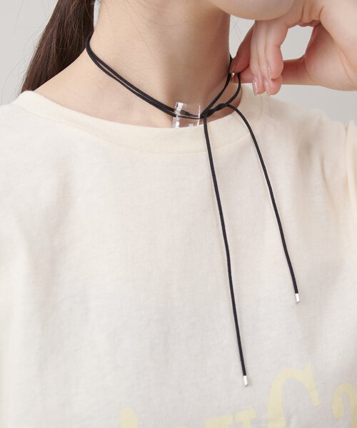 Omekashi（オメカシ）の「ストーンチョーカー（チョーカー・レディース・ピンク/イエロー/クリア/ブルー・ONE SIZE）」の5枚目の写真