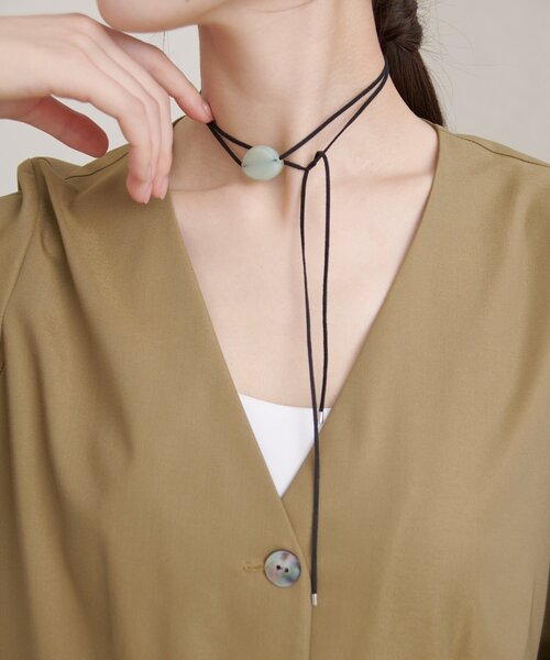 Omekashi（オメカシ）の「ストーンチョーカー（チョーカー・レディース・ピンク/イエロー/クリア/ブルー・ONE SIZE）」の10枚目の写真