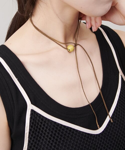 Omekashi（オメカシ）の「ストーンチョーカー（チョーカー・レディース・ピンク/イエロー/クリア/ブルー・ONE SIZE）」の13枚目の写真