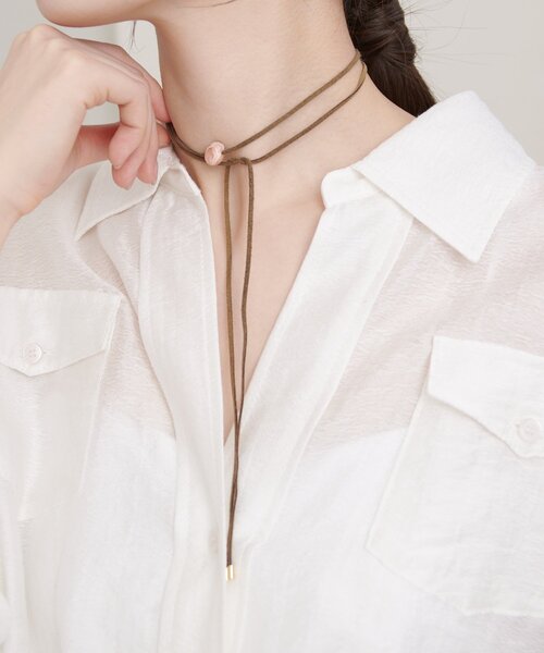 Omekashi（オメカシ）の「ストーンチョーカー（チョーカー・レディース・ピンク/イエロー/クリア/ブルー・ONE SIZE）」の18枚目の写真