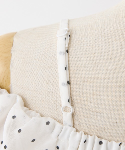 one after another NICE CLAUP（ワンアフターアナザーナイスクラップ）の「シャーリングリボンブラウス（シャツ/ブラウス・レディース・ドット/ピンク/ブラック/サックスブルー・FREE）」の14枚目の写真