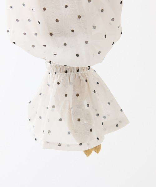 one after another NICE CLAUP（ワンアフターアナザーナイスクラップ）の「シャーリングリボンブラウス（シャツ/ブラウス・レディース・ドット/ピンク/ブラック/サックスブルー・FREE）」の16枚目の写真