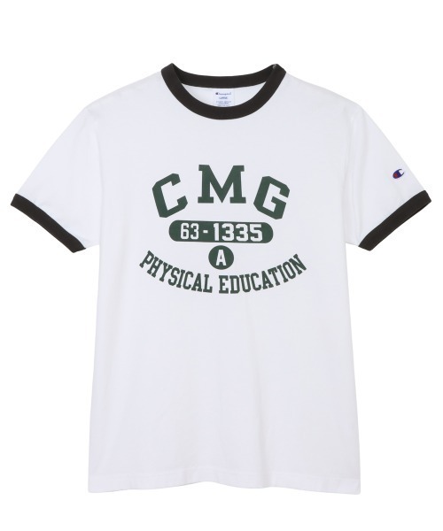 Champion(チャンピオン)の「チャンピオン SHORT SLEEVE T-SHIRT(Tシャツ/カットソー・メンズ・ホワイト×ブルー/ホワイト×ブラック・M/L/LL)」の2枚目の写真