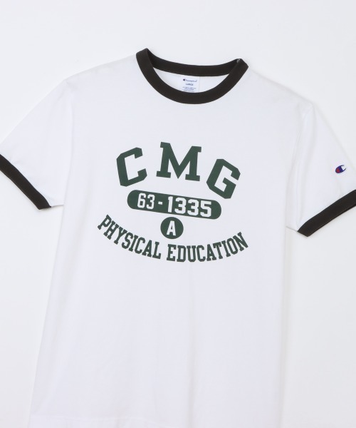Champion(チャンピオン)の「チャンピオン SHORT SLEEVE T-SHIRT(Tシャツ/カットソー・メンズ・ホワイト×ブルー/ホワイト×ブラック・M/L/LL)」の6枚目の写真