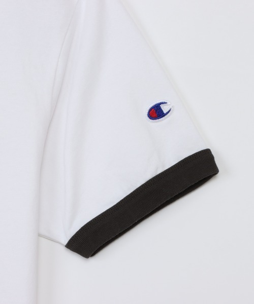 Champion(チャンピオン)の「チャンピオン SHORT SLEEVE T-SHIRT(Tシャツ/カットソー・メンズ・ホワイト×ブルー/ホワイト×ブラック・M/L/LL)」の8枚目の写真