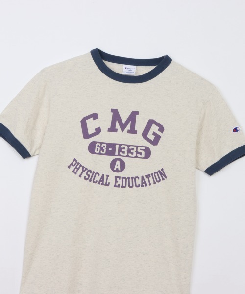 Champion(チャンピオン)の「チャンピオン SHORT SLEEVE T-SHIRT(Tシャツ/カットソー・メンズ・ホワイト×ブルー/ホワイト×ブラック・M/L/LL)」の4枚目の写真