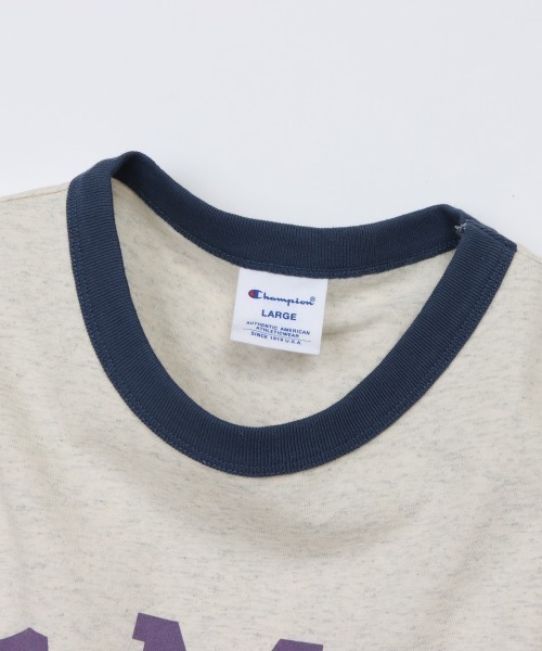 Champion(チャンピオン)の「チャンピオン SHORT SLEEVE T-SHIRT(Tシャツ/カットソー・メンズ・ホワイト×ブルー/ホワイト×ブラック・M/L/LL)」の5枚目の写真