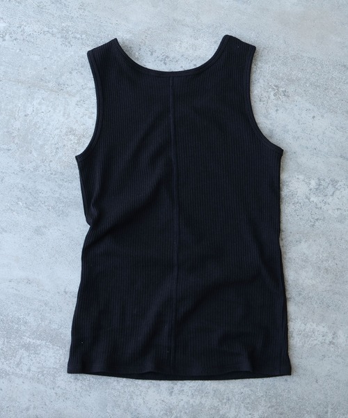 yuni(ユニ )の「△C Pe natural テレコタンクトップ(Tシャツ/カットソー・レディース・その他/ブラック/ホワイト/グレー・FREE)」の9枚目の写真
