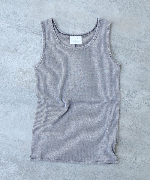 yuni(ユニ )の「△C Pe natural テレコタンクトップ(Tシャツ/カットソー・レディース・その他/ブラック/ホワイト/グレー・FREE)」の13枚目の写真