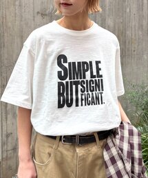 CIAOPANIC TYPY | 【UNISEX】【プラスサイズあり】スラブ天竺ピグメントロゴTEE(Tシャツ/カットソー)