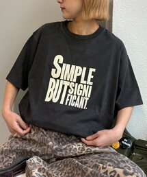 CIAOPANIC TYPY | 【UNISEX】【プラスサイズあり】スラブ天竺ピグメントロゴTEE(Tシャツ/カットソー)