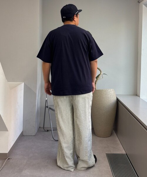 CIAOPANIC TYPY（チャオパニックティピー）の「【UNISEX】【プラスサイズあり】スラブ天竺ピグメントロゴTEE（Tシャツ/カットソー・メンズ・ブラウン/ホワイト/ブラック/イエロー/ブラック系その他/ブルー/ピンク・LARGE/MEDIUM/XX-LARGE）」の18枚目の写真