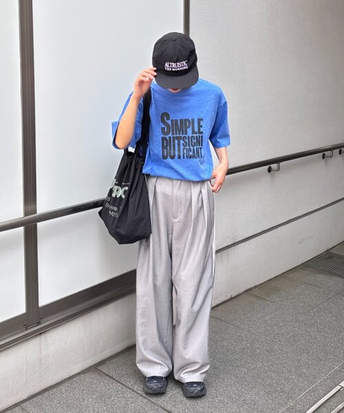 CIAOPANIC TYPY(チャオパニックティピー)の「【UNISEX】【プラスサイズあり】スラブ天竺ピグメントロゴTEE(Tシャツ/カットソー・メンズ・ブラウン/ホワイト/ブラック/イエロー/ブラック系その他/ブルー/ピンク・LARGE/MEDIUM/XX-LARGE)」の13枚目の写真