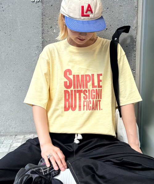 CIAOPANIC TYPY(チャオパニックティピー)の「【UNISEX】【プラスサイズあり】スラブ天竺ピグメントロゴTEE(Tシャツ/カットソー・メンズ・ブラウン/ホワイト/ブラック/イエロー/ブラック系その他/ブルー/ピンク・LARGE/MEDIUM/XX-LARGE)」の15枚目の写真